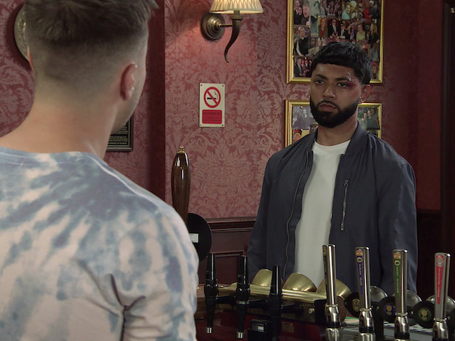 Zeedan and Ryan on Coronation Street on September 22, 2021