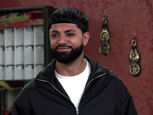 Zeedan on Coronation Street on October 4, 2021