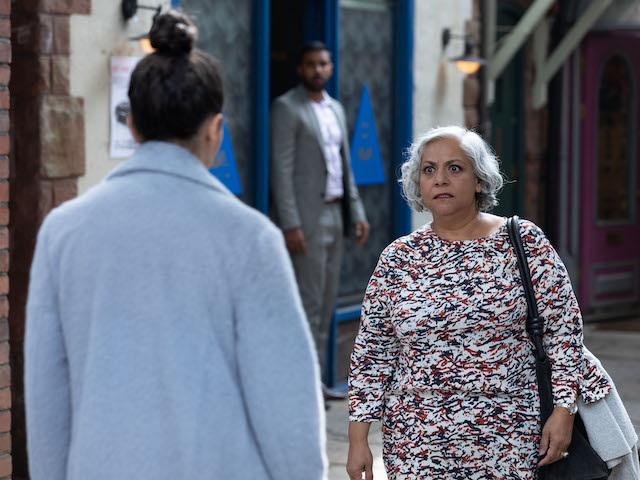 Cleo, Misbah and Sami on Hollyoaks on October 21, 2021