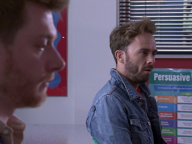 David and Daniel on Coronation Street on September 27, 2021