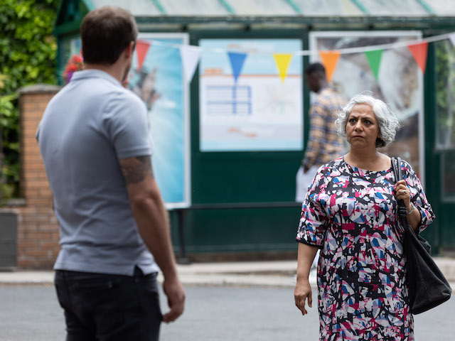 Warren and Misbah on Hollyoaks on August 25, 2021