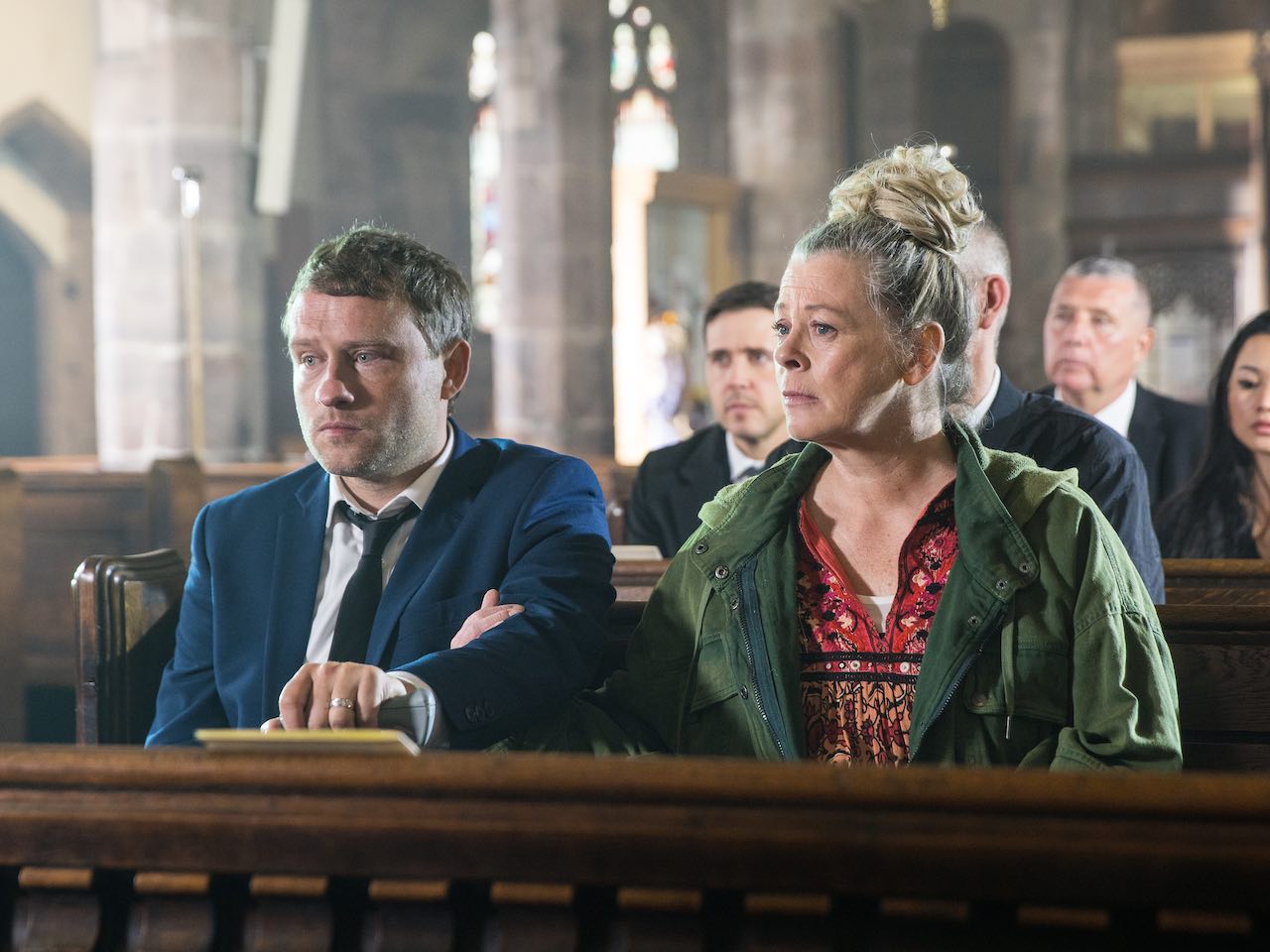 Paul and Bernie on Coronation Street on September 25, 2023