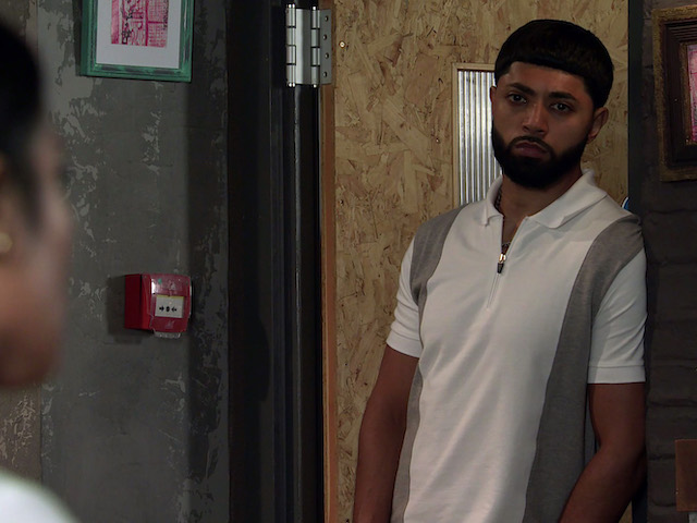 Zeedan on Coronation Street on September 17, 2021