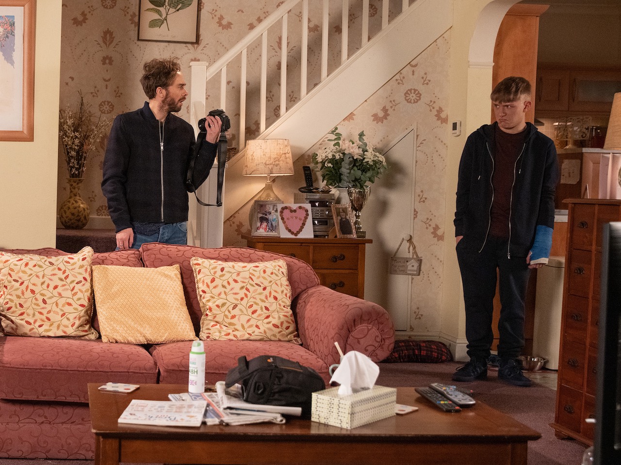 David and Max on Coronation Street on February 18, 2022