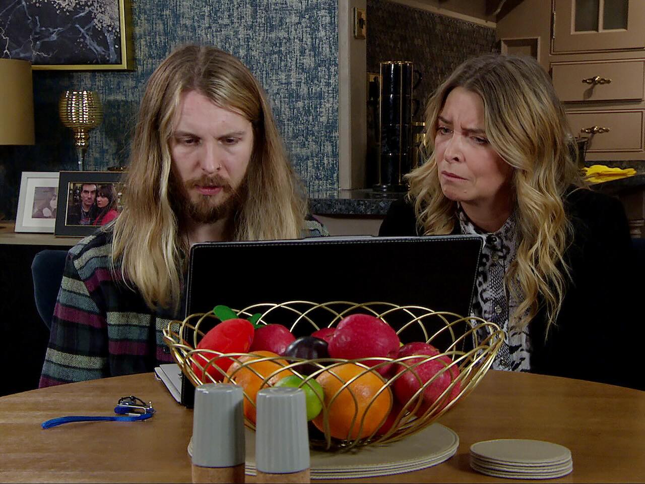 Ryan and Charity on Emmerdale on February 7, 2025