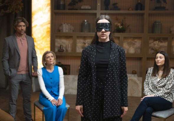 Amy, Rowan and Leanne on Coronation Street on August 28, 2024