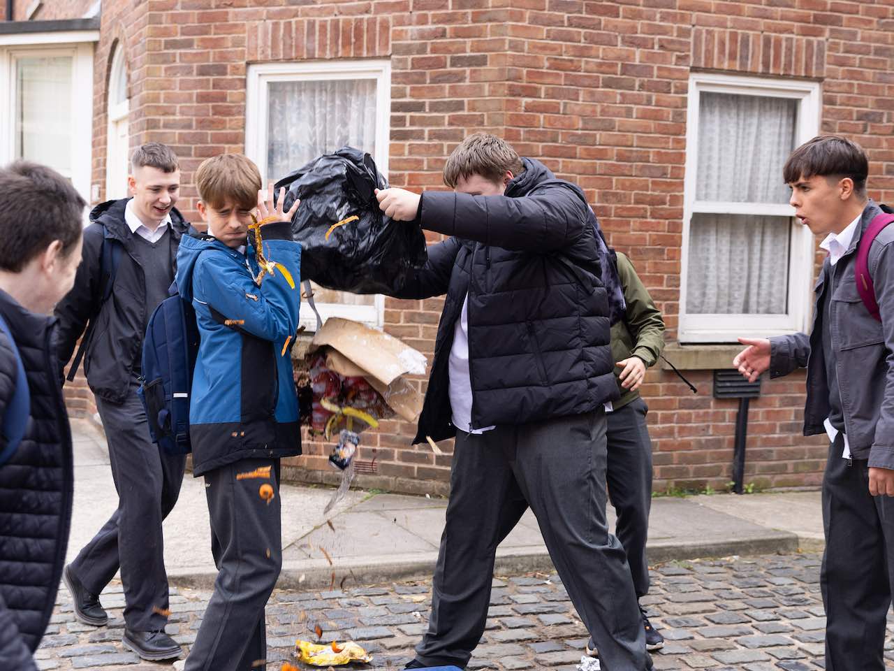 Mason and Liam on Coronation Street on November 22, 2023