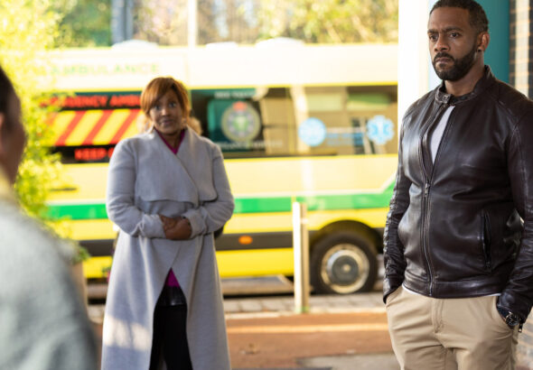 Martine, Felix and Cleo on Hollyoaks on February 7, 2022