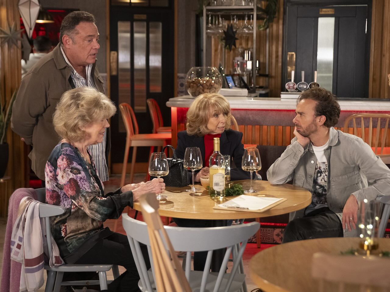 Audrey, Gail, David and Jesse on Coronation Street on December 23, 2024