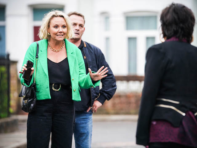 Janine, Billy and Kat on EastEnders on September 10, 2021
