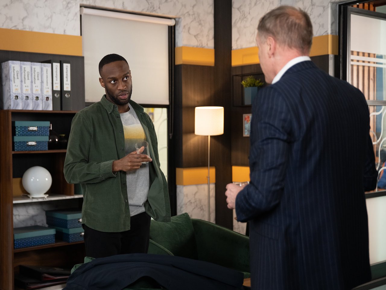 Michael and Stephen on Coronation Street on March 31, 2023