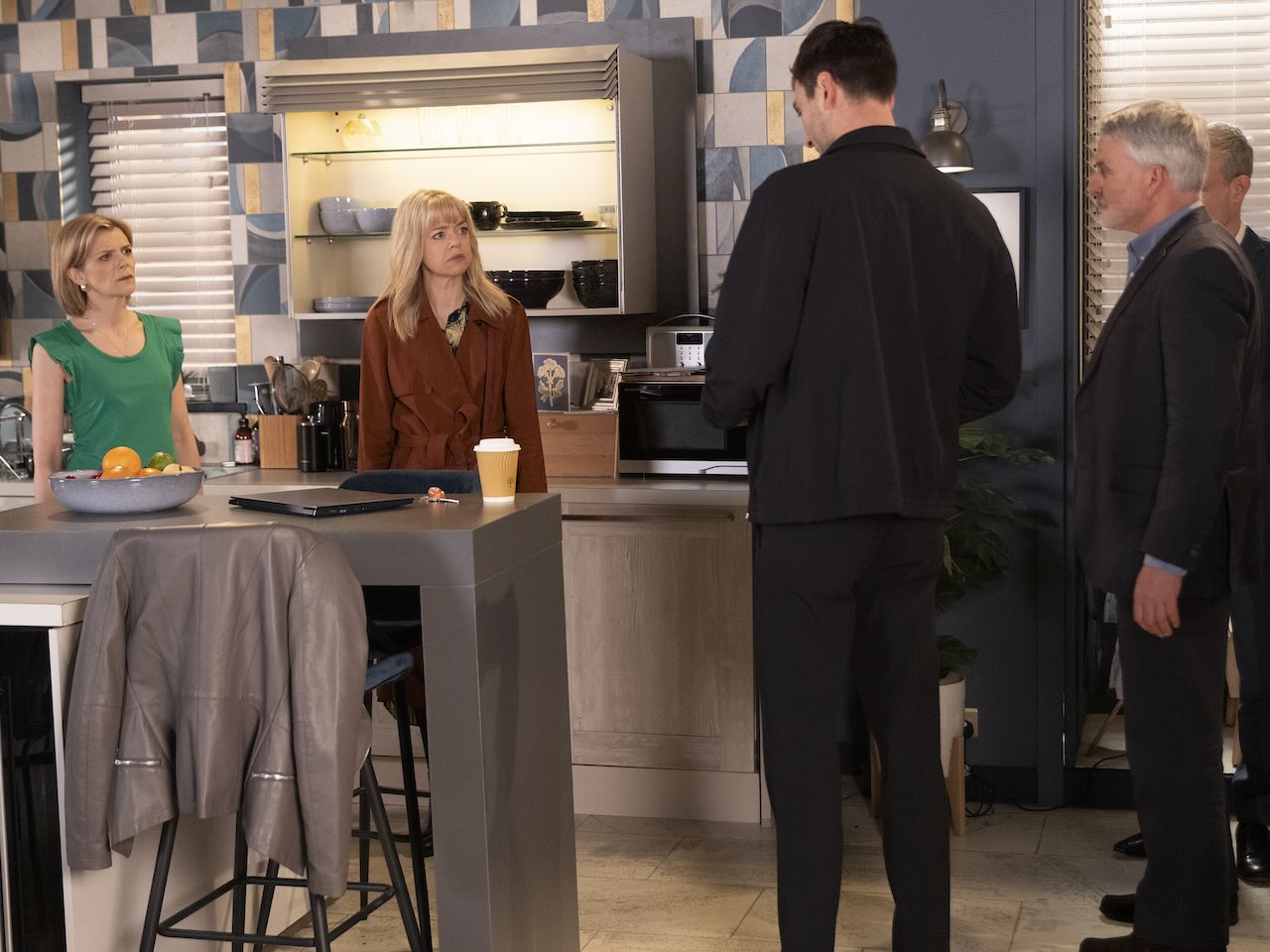 Leanne, Toyah and Kit on Coronation Street on June 7, 2024