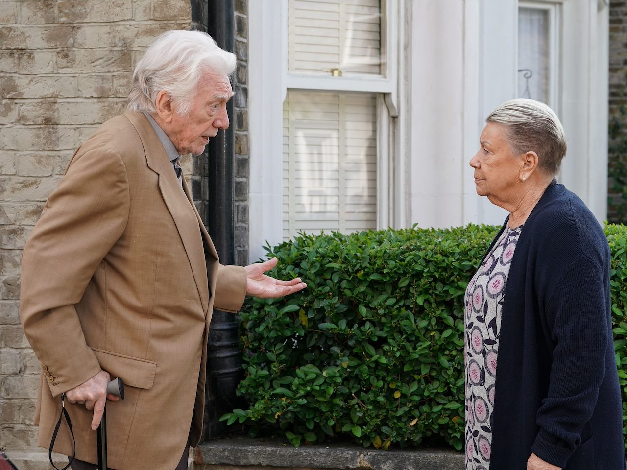 Stevie and Mo on EastEnders on July 11, 2024