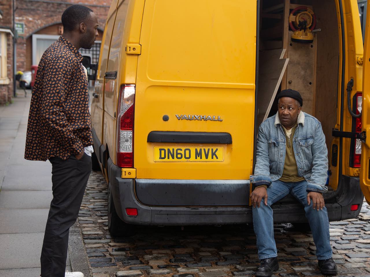 Michael and Ed on Coronation Street on November 20, 2023
