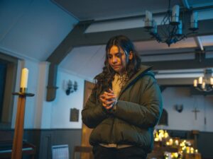 Meena on Emmerdale on February 11, 2022