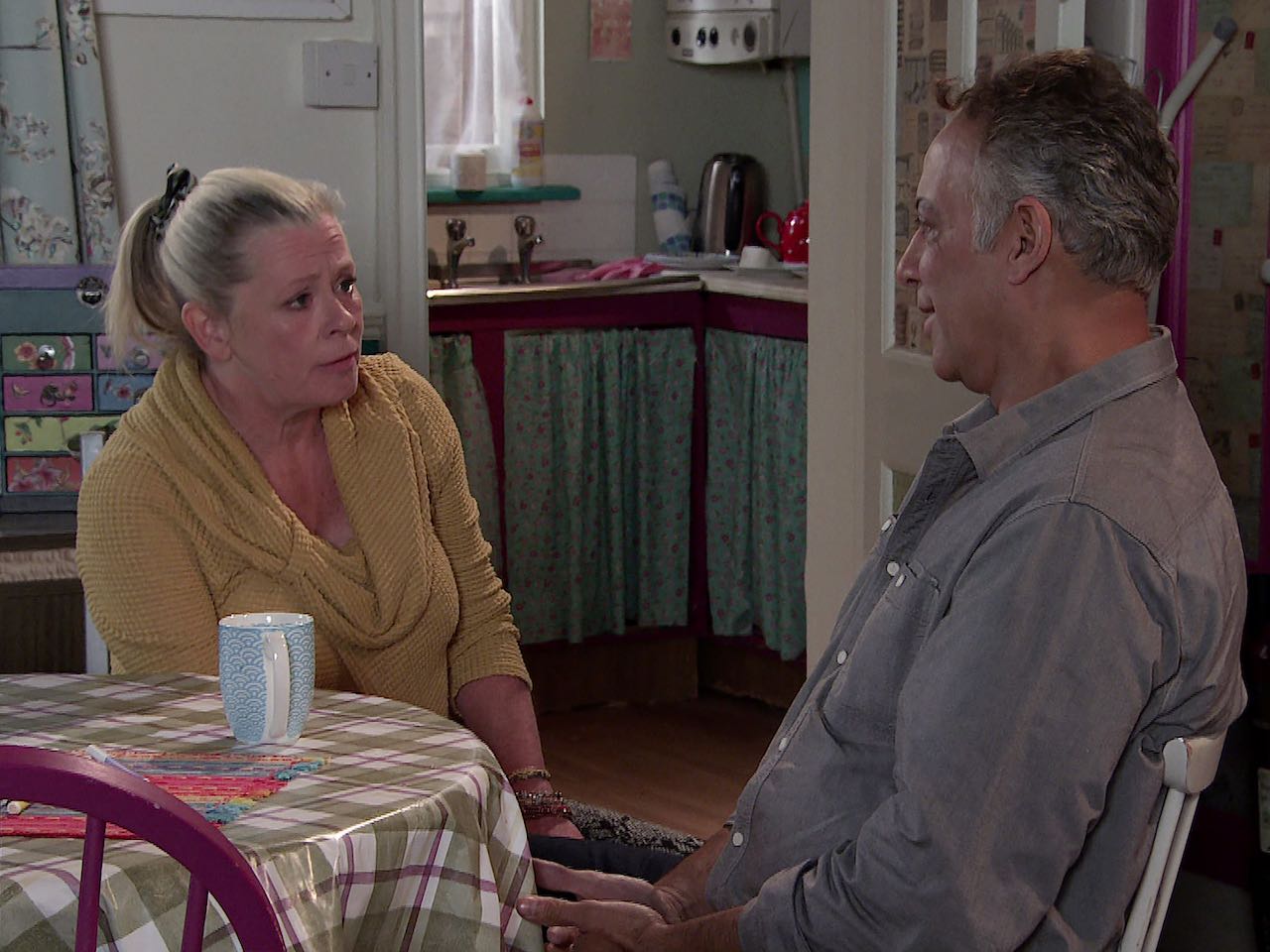 Bernie and Dev on Coronation Street on September 30, 2022