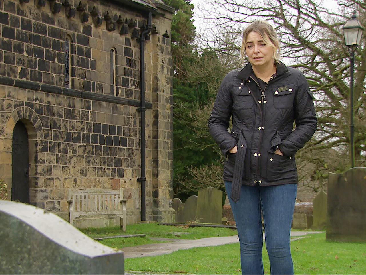 Charity on Emmerdale on February 21, 2024