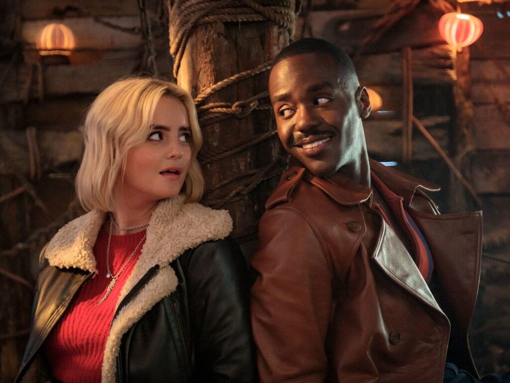 Ncuti Gatwa as The Doctor and Millie Gibson as Ruby Sunday in Doctor Who