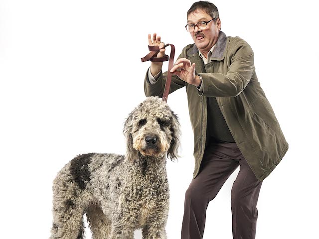 Mark Heap as Jim with Milson in Friday Night Dinner