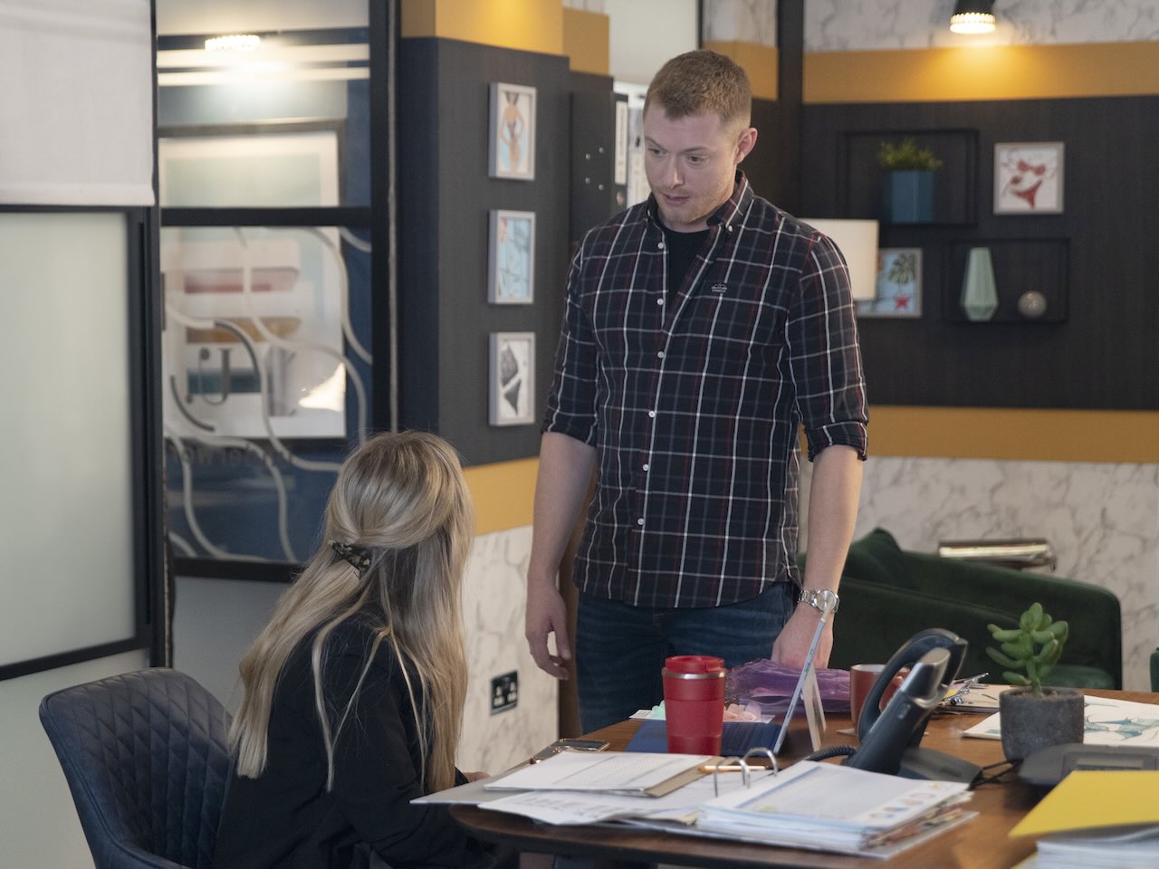 Sarah and Daniel on Coronation Street on September 23, 2024