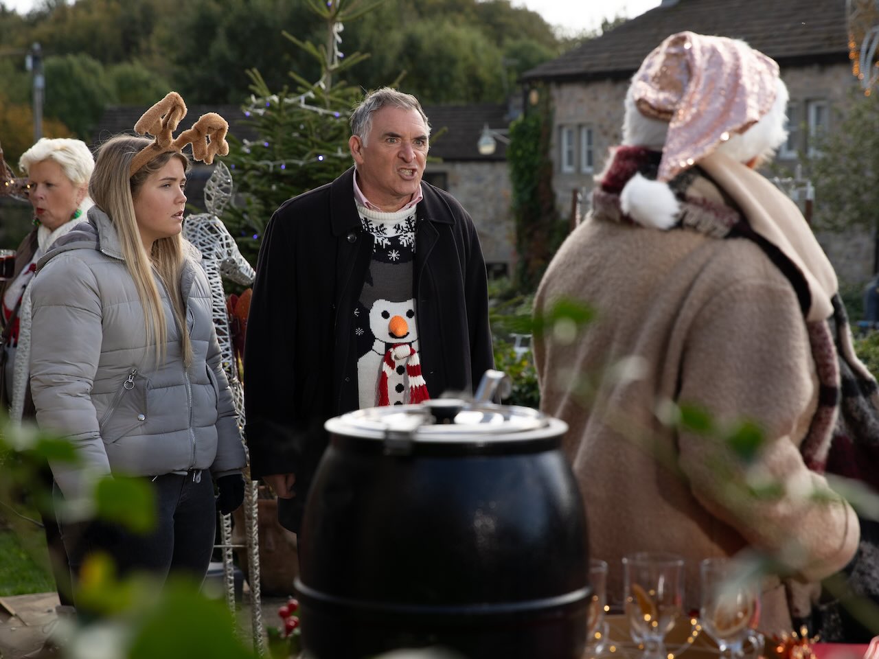 Cathy, Bob and Brenda on Emmerdale on December 23, 2024