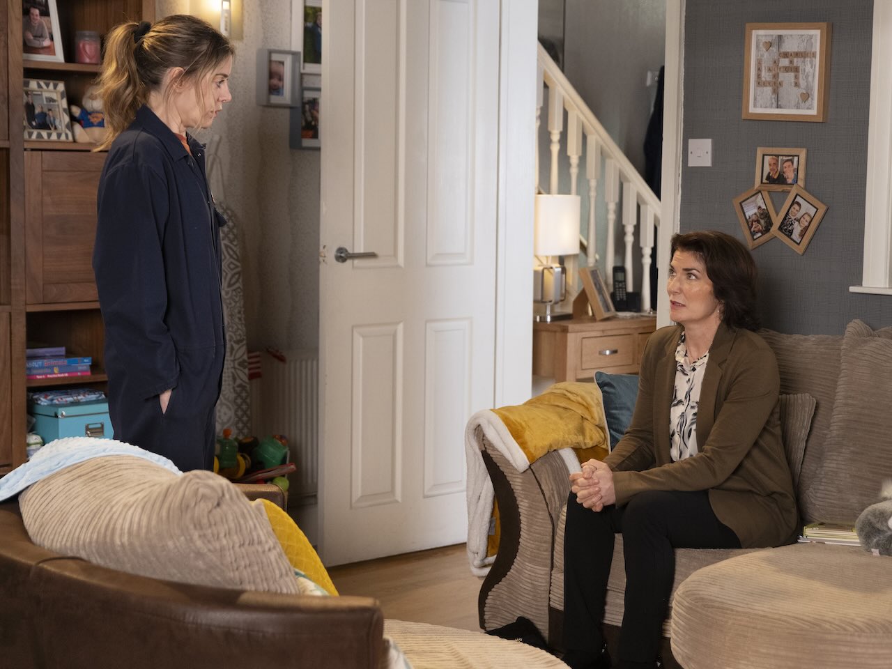 Abi and Coral on Coronation Street on September 2, 2024