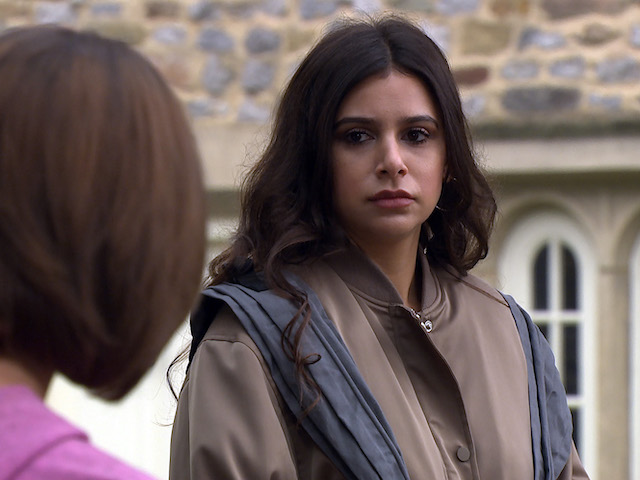 Meena and Victoria on Emmerdale on August 25, 2021
