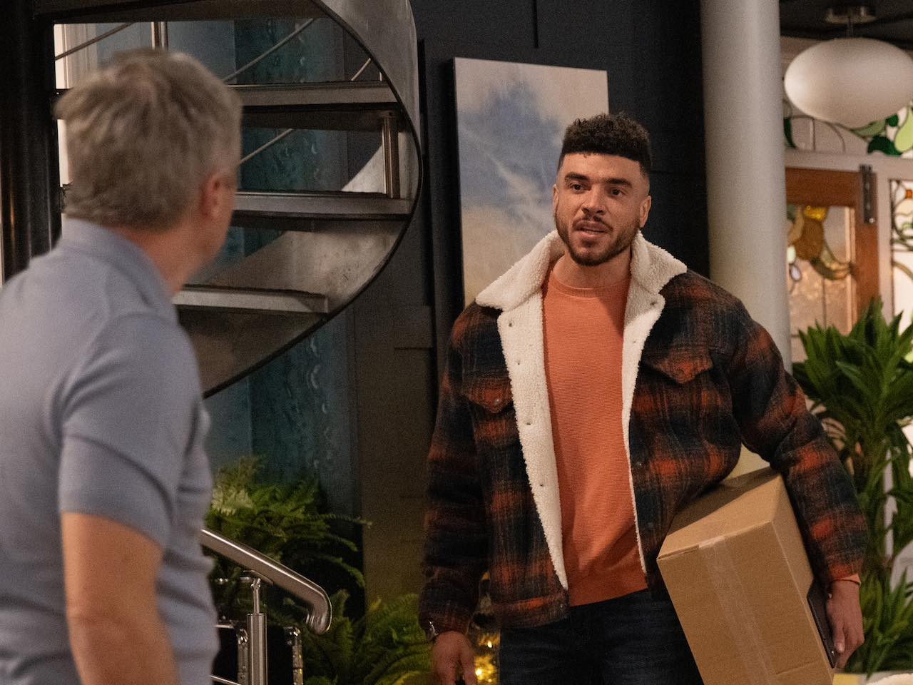 Nate and Caleb on Emmerdale on December 7, 2023
