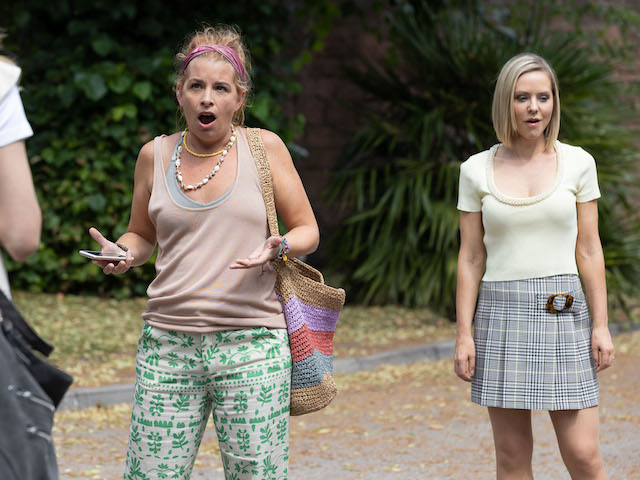 Zara and Cindy on Hollyoaks on October 6, 2021