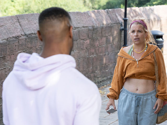 Nate and Zara on Hollyoaks on October 8, 2021