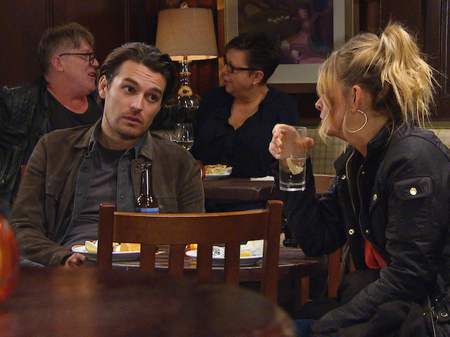 Mack and Charity on Emmerdale on October 28, 2021