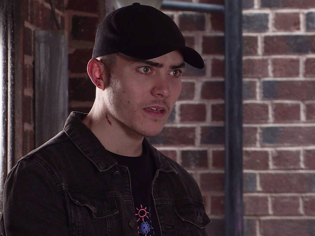 Corey on Coronation Street on November 1, 2021