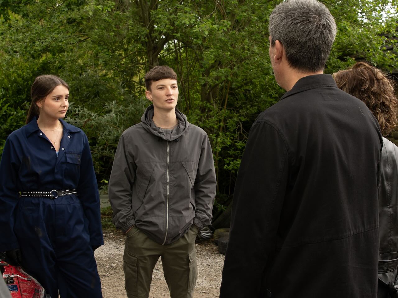 Sarah, Josh, Cain and Moira on Emmerdale on July 3, 2024