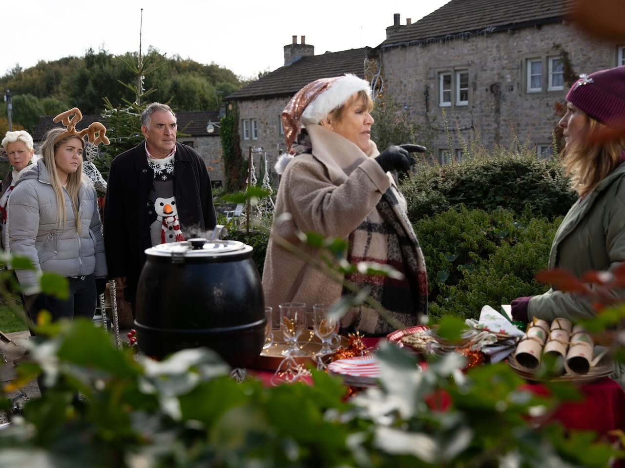 Cathy, Bob, Brenda and Wendy on Emmerdale on December 23, 2024