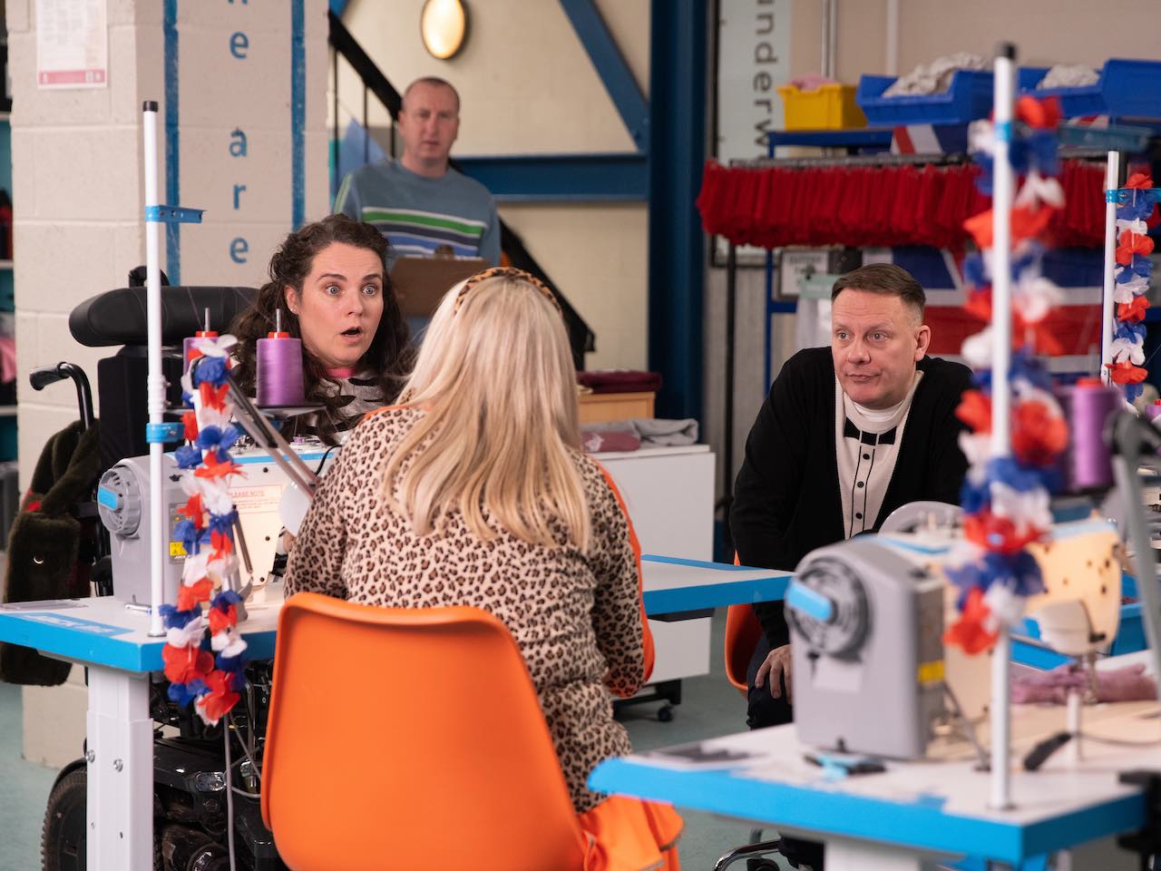 Beth, Izzy and Sean on Coronation Street on May 8, 2023