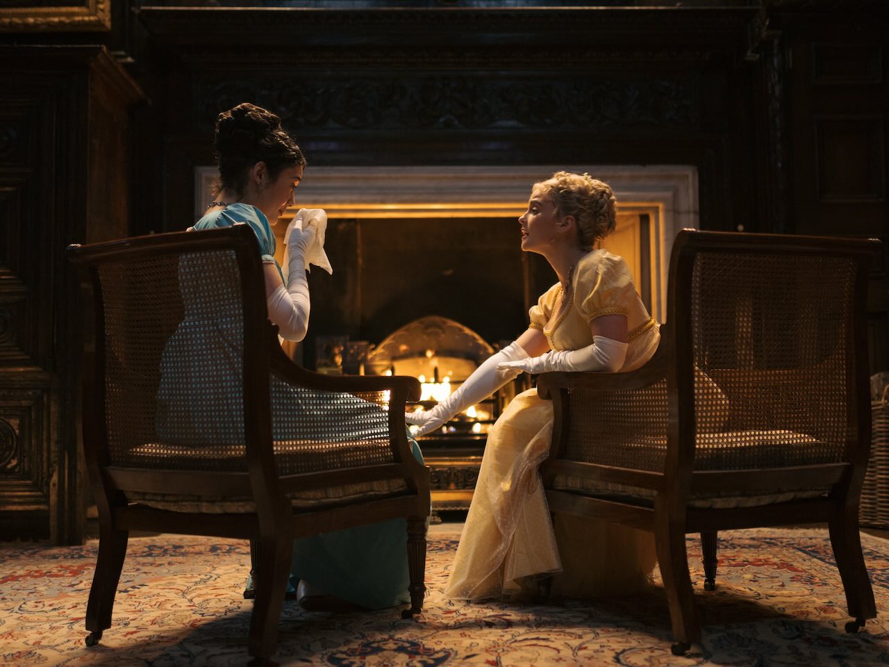 Emily Beckett and Ruby in Doctor Who