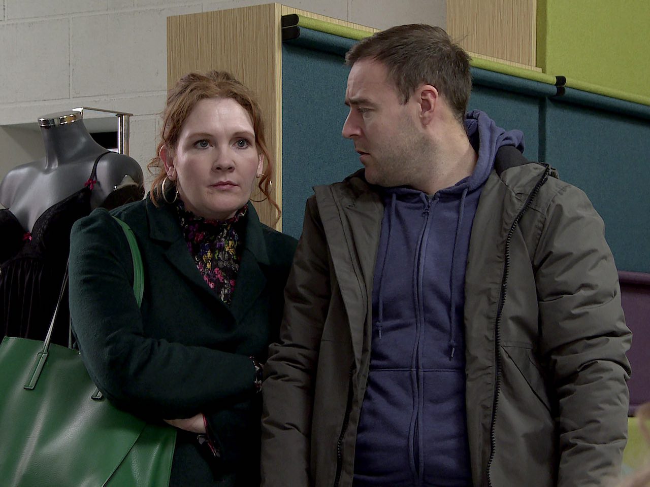 Fiz, Tyrone and Beth on Coronation Street on March 6, 2023