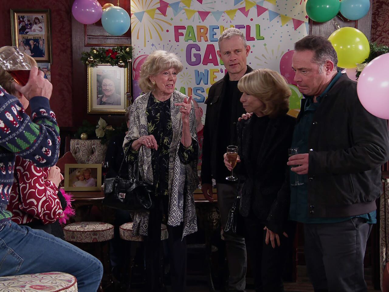 Audrey, Nick, Gail and Jesse on Coronation Street on December 24, 2024