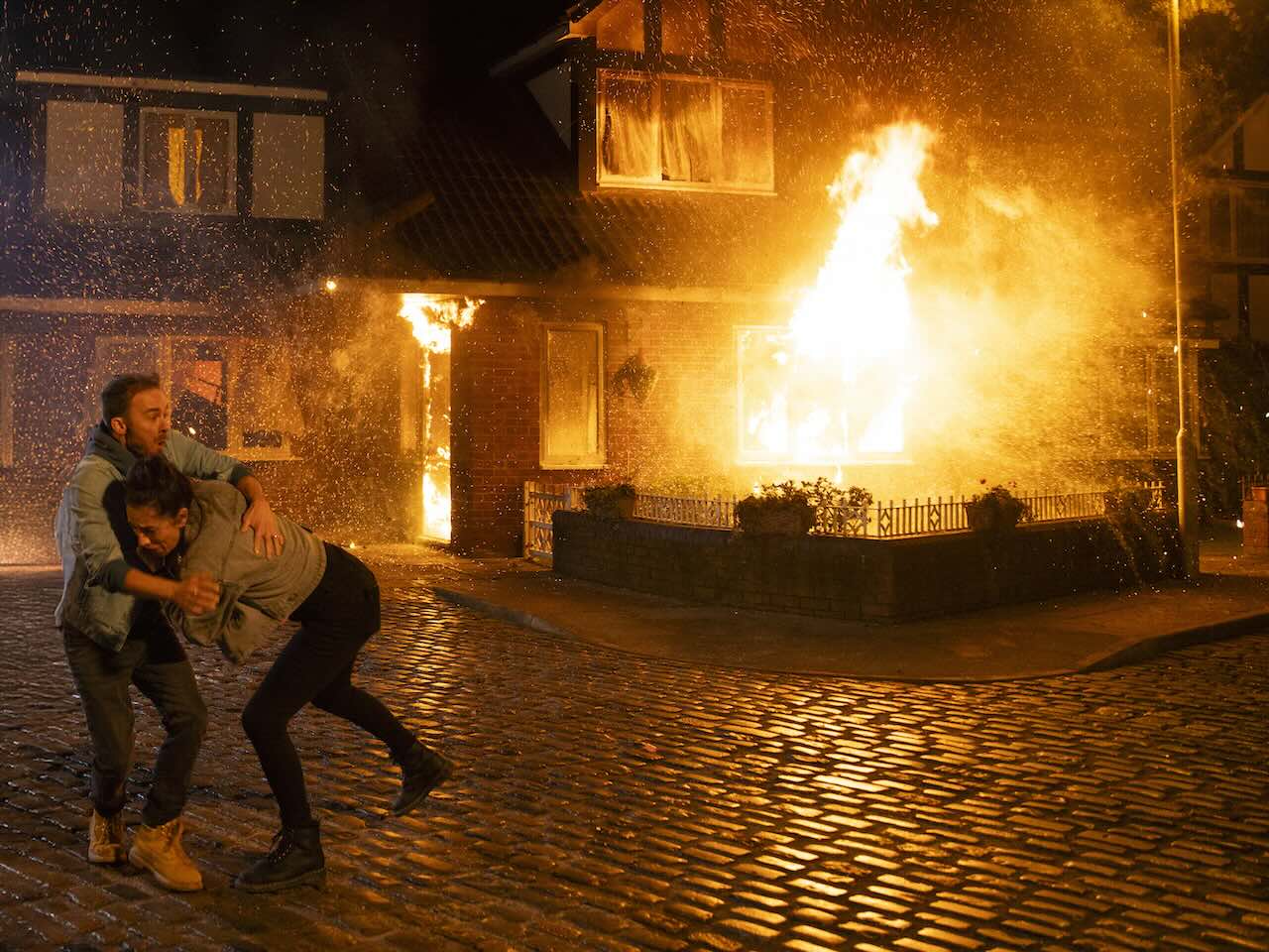 David and Shona on Coronation Street on February 3, 2025