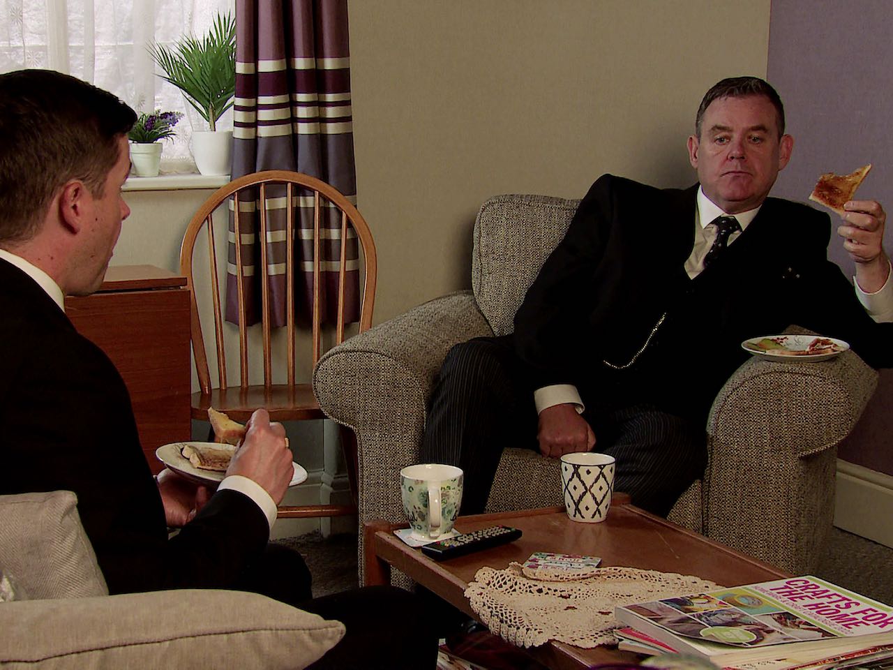 George and Todd on Coronation Street on October 16, 2023