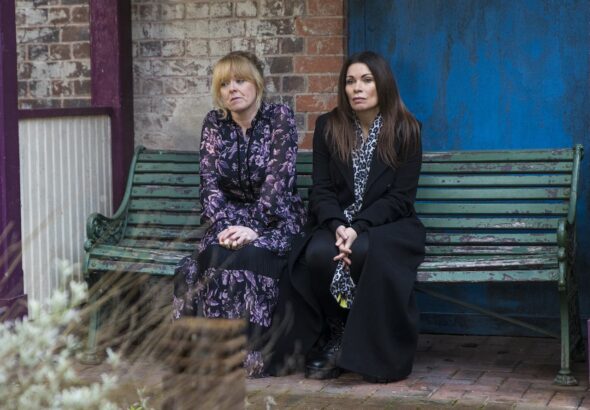 Jenny and Carla on Coronation Street on April 3, 2024