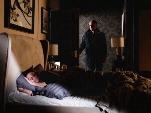 Stephen and Carla on Coronation Street on March 17, 2023