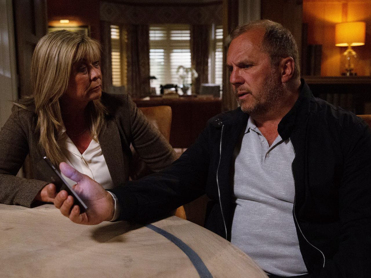 Kim and Will on Emmerdale on October 14, 2022