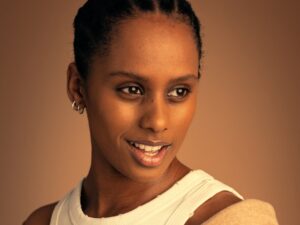 Saba representing Denmark at Eurovision 2024