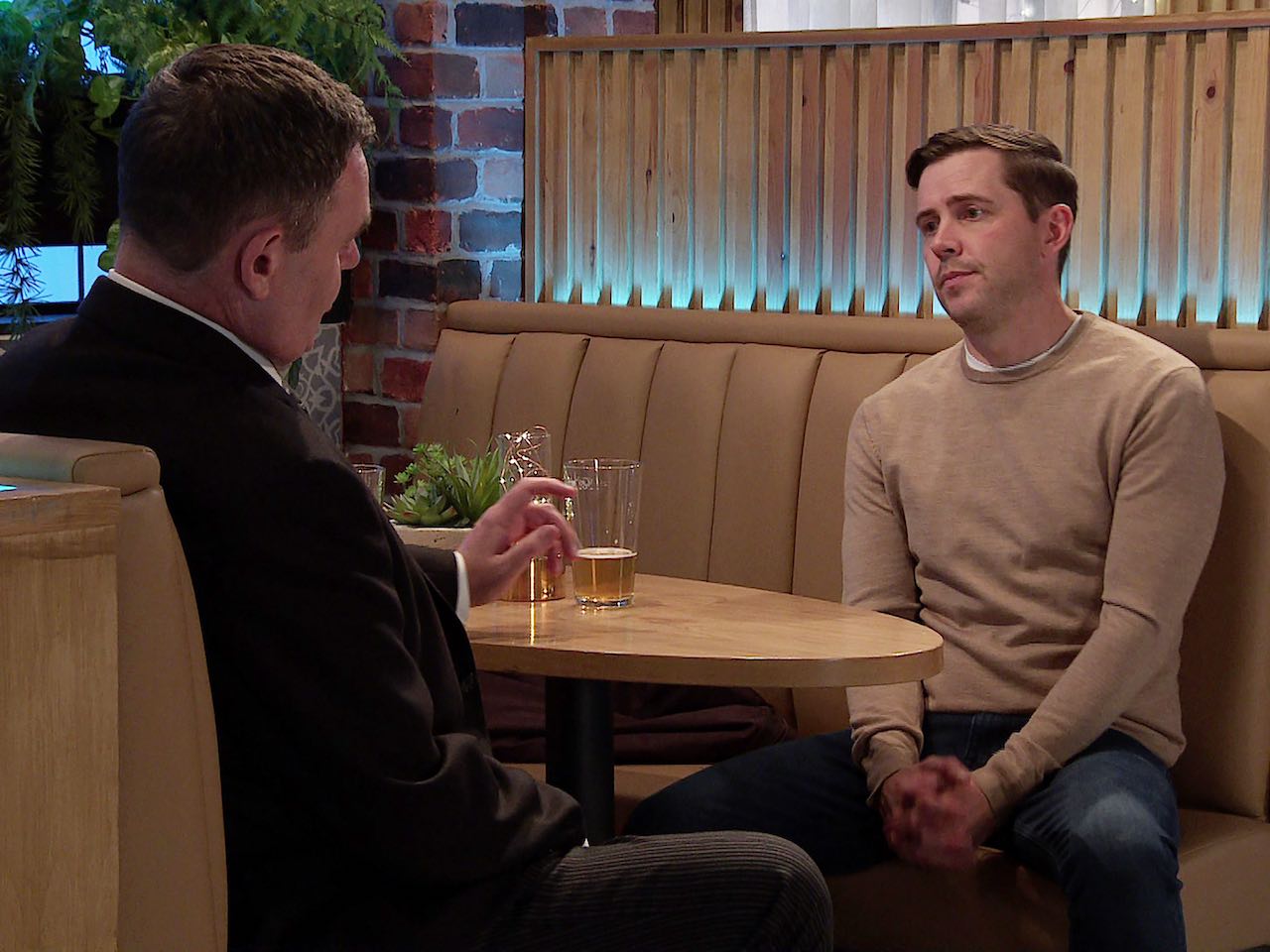 George and Todd on Coronation Street on October 17, 2023
