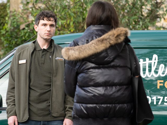 Alex and Meena on Emmerdale on December 20, 2021