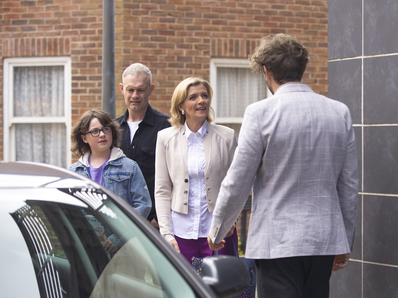 Leanne, Rowan, Nick and Sam on Coronation Street on August 16, 2024