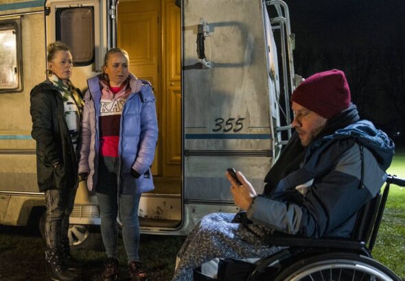 Bernie, Gemma and Paul on Coronation Street on January 23, 2024