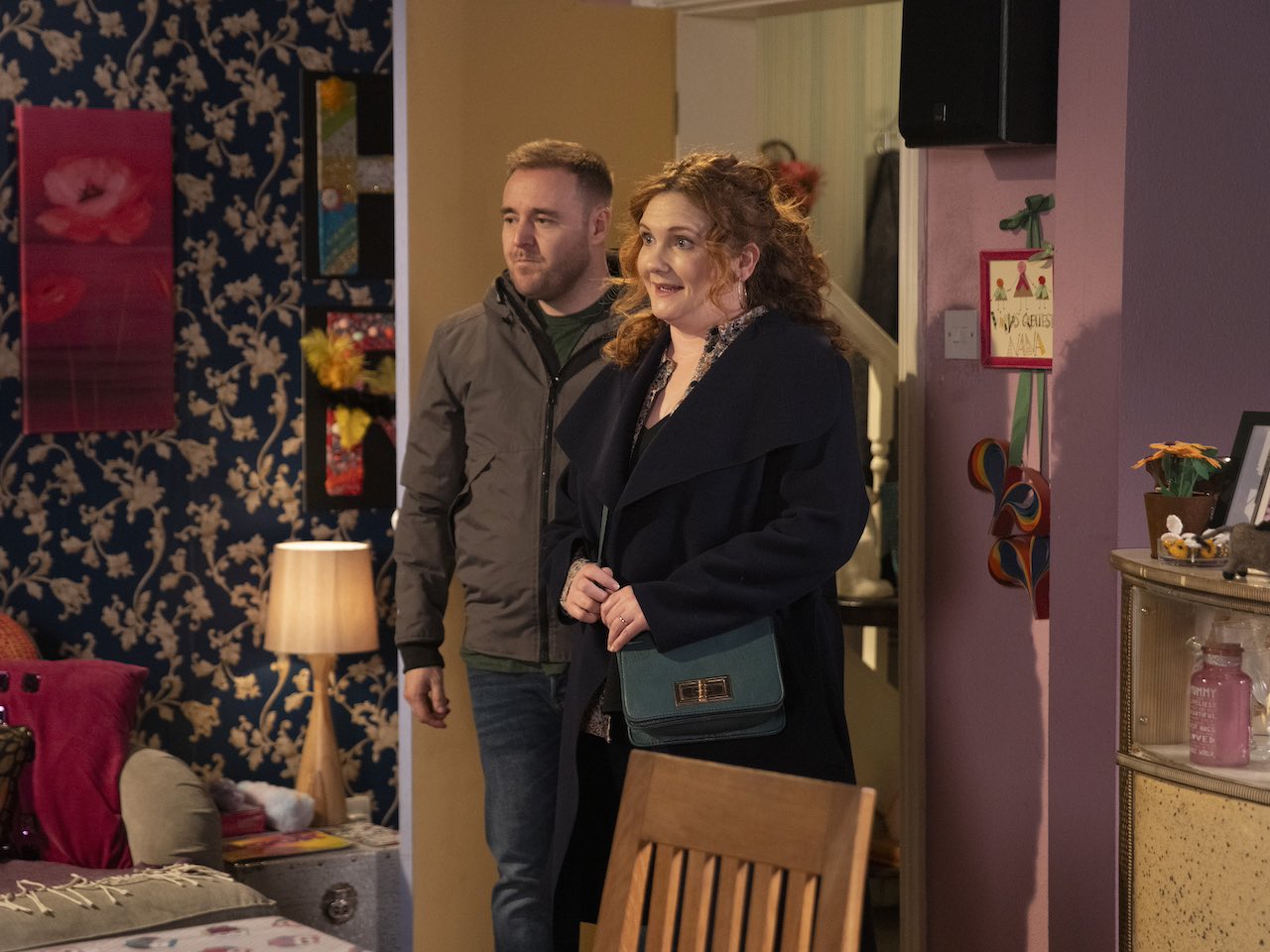 Fiz and Tyrone on Coronation Street on March 4, 2024