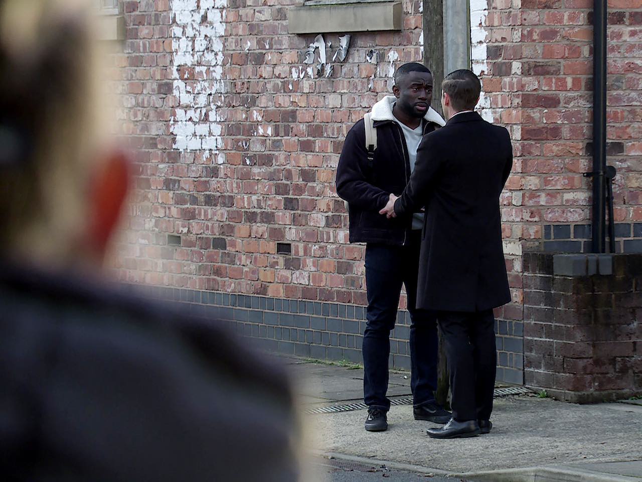 Todd and Moses on Coronation Street on January 24, 2024